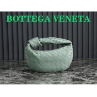 Top Quality Bottega Veneta Mini Jodie Hobo Bag in Intrecciato Lambskin 651876 Light Green 2023