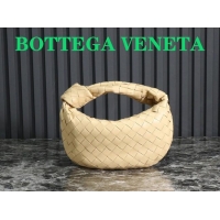 Hot Sell Cheap Bottega Veneta Mini Jodie Hobo Bag in Intrecciato Lambskin Porridge 651876 Yellow 2023