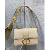 Well Crafted Dior 30 Montaigne Bag in Box Calfskin DR111502 Light Beige