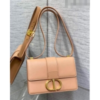 Inexpensive Dior 30 Montaigne Bag in Box Calfskin DR111502 Rose Beige