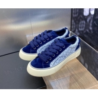 Top Grade Dior B33 Low-top Sneakers in Oblique Jacquard and Suede Light/Dark Blue 103095