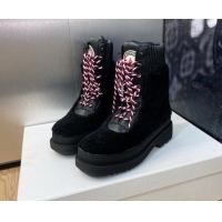 Affordable Price Dior D-Hike Ankle Boots in Wool and Calfskin Black 103105