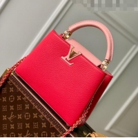 Best Price Louis Vuitton Capucines BB Bag in Taurillon Leather M21689 Rose/Pink