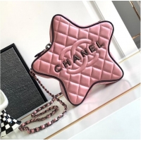 Promotional Chanel 24C Star Bag Satin AS4579 pink