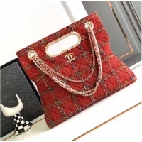 Traditional Discount Chanel CLASSIC HANDBAG AS4222 Red