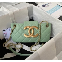 Low Cost Chanel BAGUETTE BAG AS4611 Green