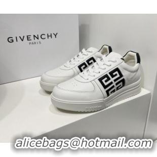 Durable Givenchy G4 sneakers in White Leather Black 704015