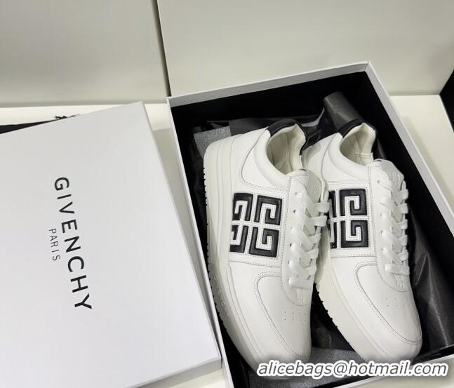 Durable Givenchy G4 sneakers in White Leather Black 704015