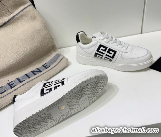 Durable Givenchy G4 sneakers in White Leather Black 704015