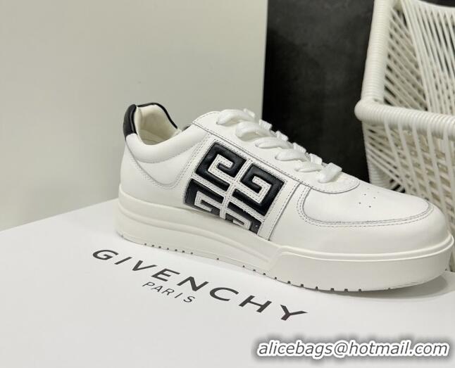 Durable Givenchy G4 sneakers in White Leather Black 704015