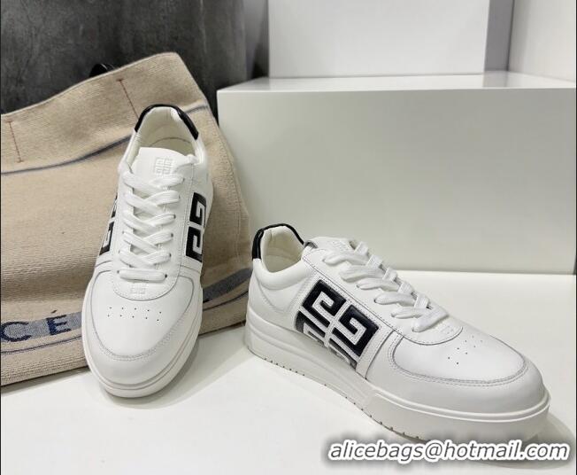 Durable Givenchy G4 sneakers in White Leather Black 704015