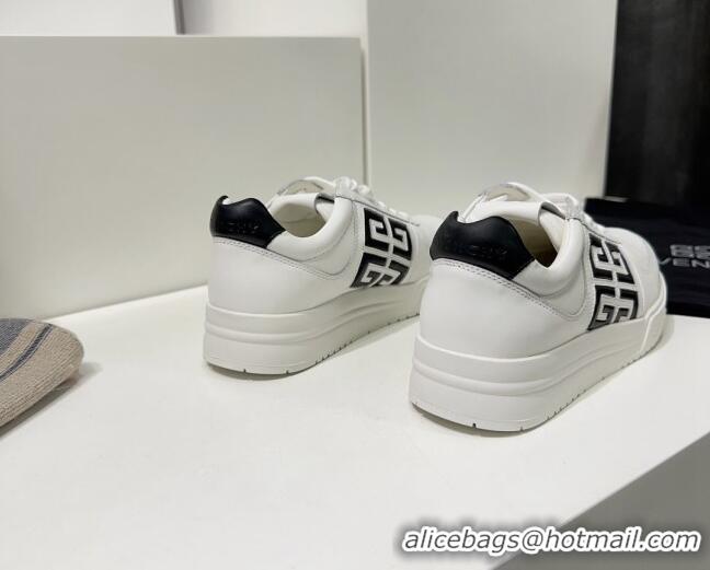 Durable Givenchy G4 sneakers in White Leather Black 704015