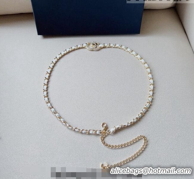 Good Product Chanel Chain Belt C010705 White