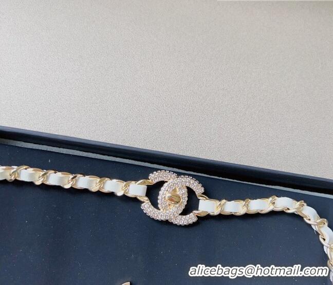 Good Product Chanel Chain Belt C010705 White