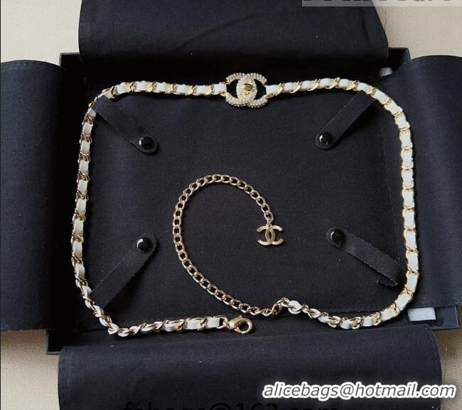 Good Product Chanel Chain Belt C010705 White