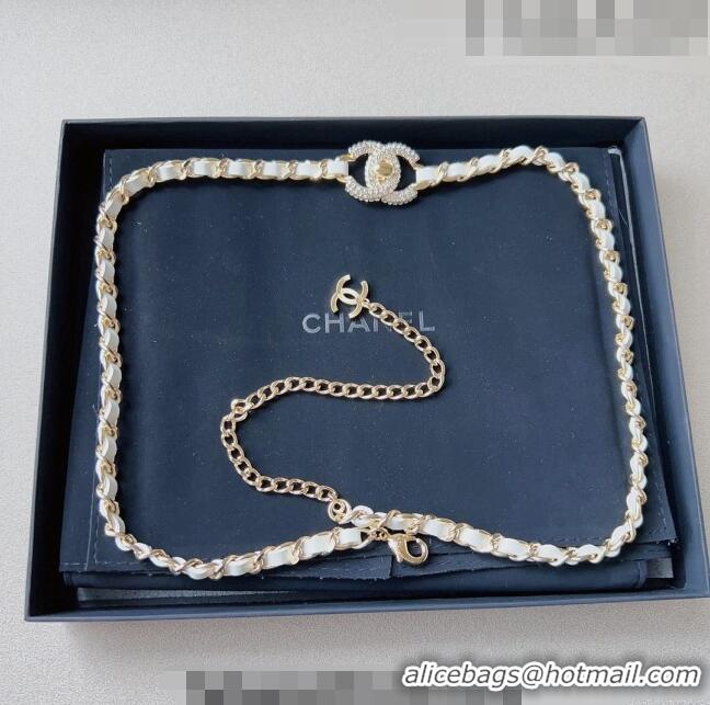 Good Product Chanel Chain Belt C010705 White