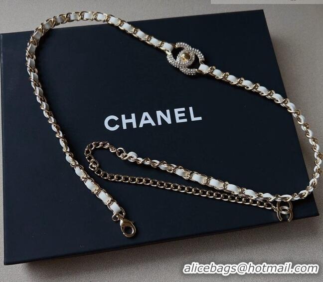 Good Product Chanel Chain Belt C010705 White