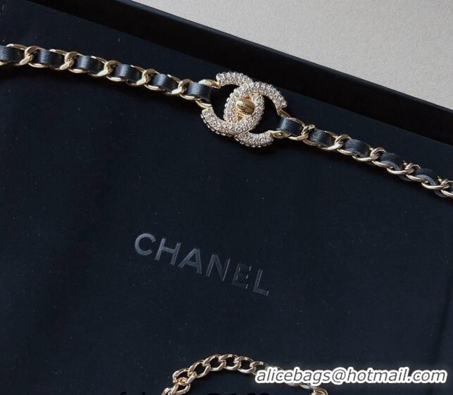 Famous Brand Chanel Chain Belt Black C010706