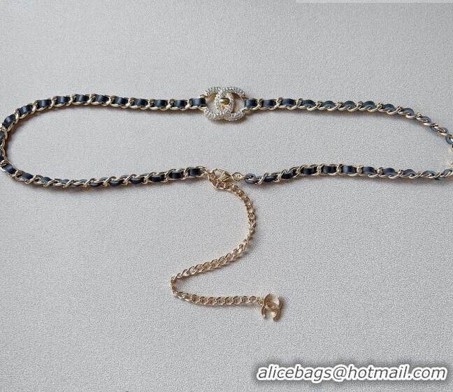 Famous Brand Chanel Chain Belt Black C010706