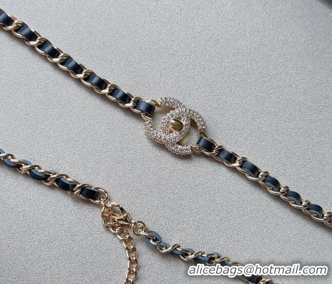 Famous Brand Chanel Chain Belt Black C010706