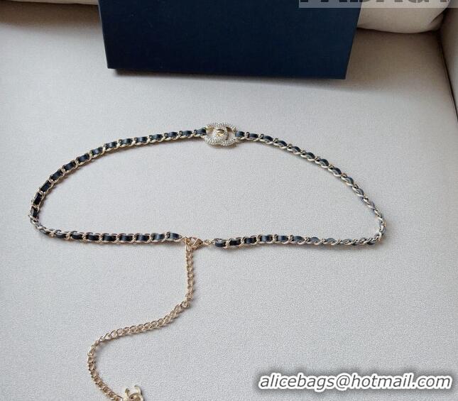 Famous Brand Chanel Chain Belt Black C010706