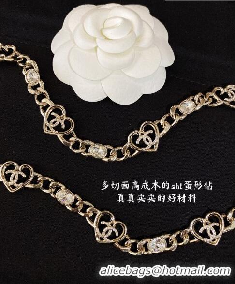 Promotional Chanel Heart Chain Belt CH4315 Gold 2023