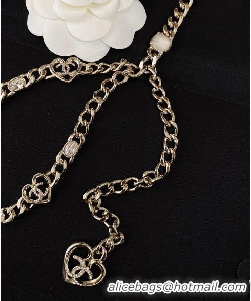 Promotional Chanel Heart Chain Belt CH4315 Gold 2023