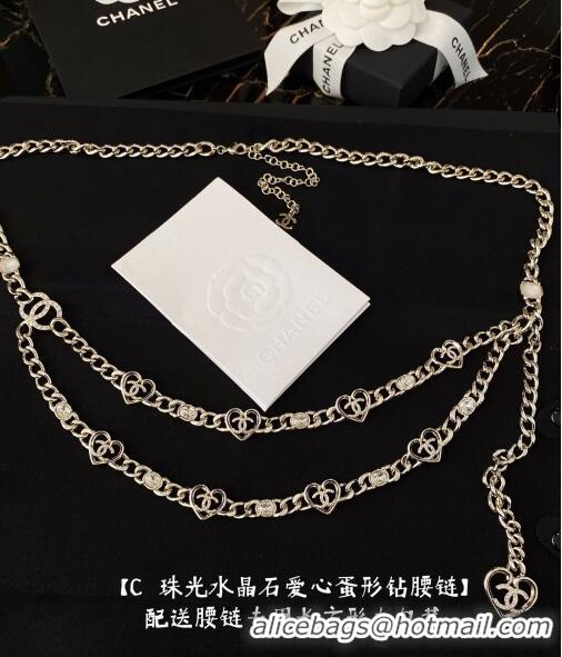 Promotional Chanel Heart Chain Belt CH4315 Gold 2023