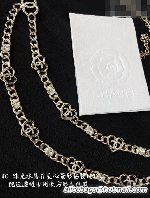 Promotional Chanel Heart Chain Belt CH4315 Gold 2023