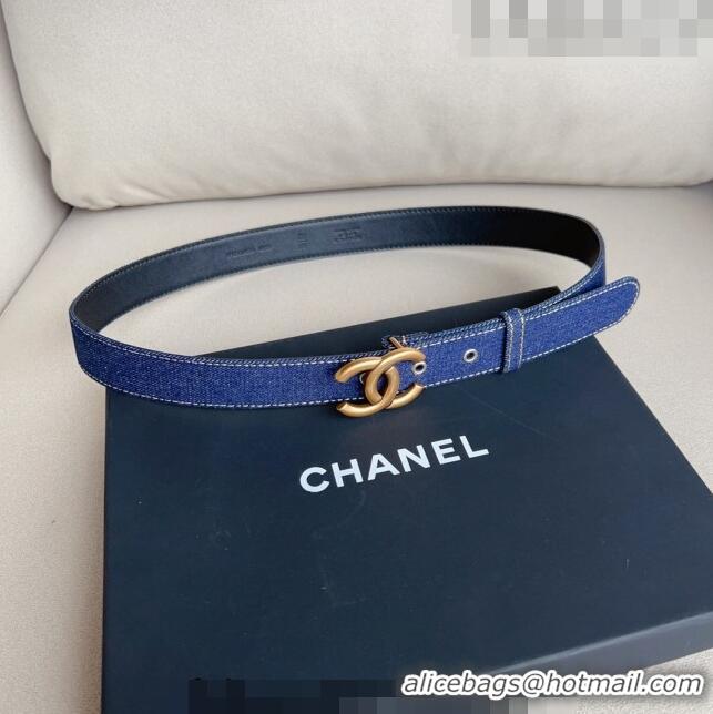 ​Buy Discount Chanel Denim Belt Width 3cm CH0410 Gold