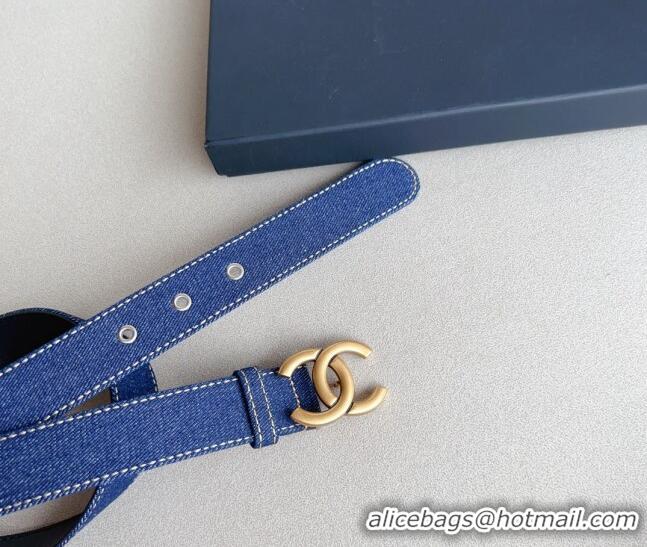 ​Buy Discount Chanel Denim Belt Width 3cm CH0410 Gold