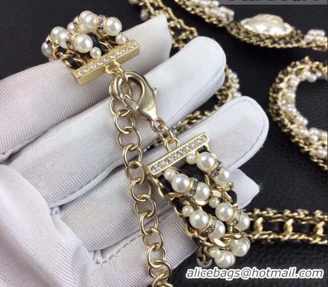 Pretty Style Chanel Chain Belt with Pearl CH0628