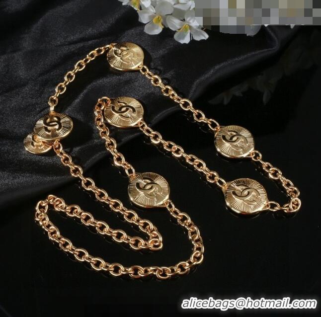 Promotional Chanel Vintage Chain Belt 0628 Gold 2023