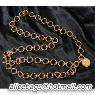 Pretty Style Chanel Ring Chain Belt 0628 Gold 2023