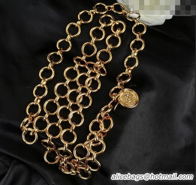 Pretty Style Chanel Ring Chain Belt 0628 Gold 2023