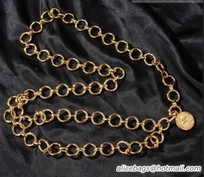 Pretty Style Chanel Ring Chain Belt 0628 Gold 2023