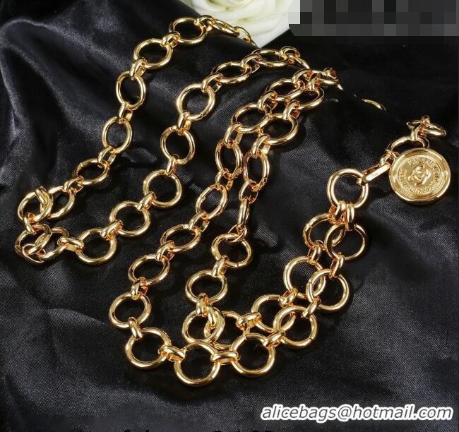 Pretty Style Chanel Ring Chain Belt 0628 Gold 2023