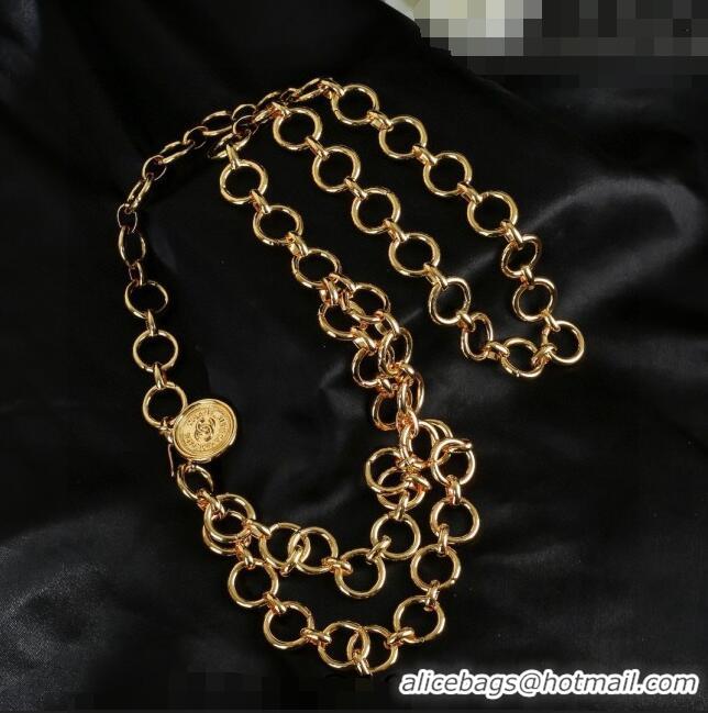 Pretty Style Chanel Ring Chain Belt 0628 Gold 2023