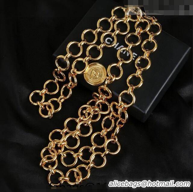 Pretty Style Chanel Ring Chain Belt 0628 Gold 2023