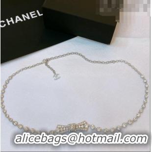 Best Price Chanel Crystal Chain Belt with Bow ABA631 2023