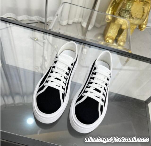 Good Looking Givenchy City platform sneakers in canvas Black/White 704016