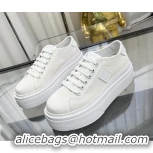 Buy Luxury Givenchy City platform sneakers in canvas White 704017