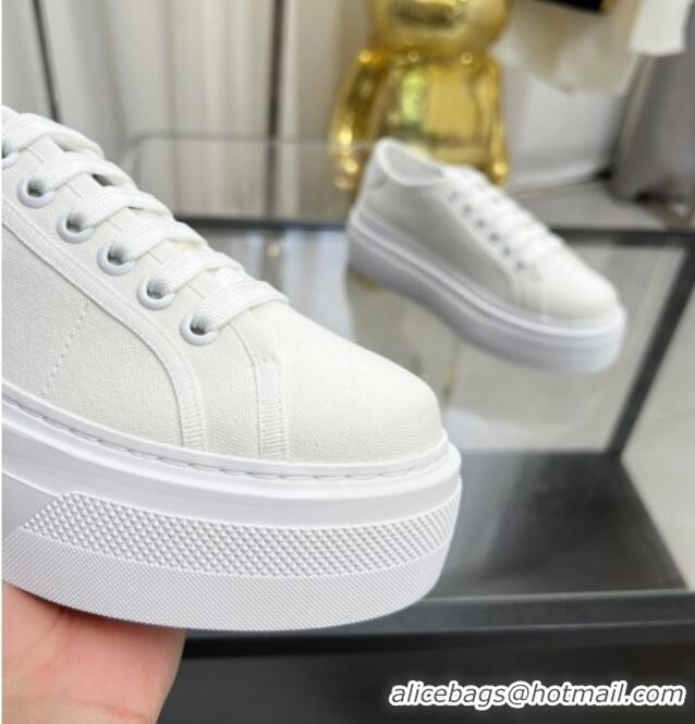 Buy Luxury Givenchy City platform sneakers in canvas White 704017