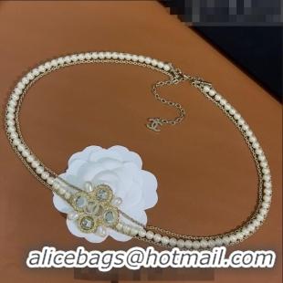 Modern Classic Chanel Chain Belt with Crystals and Pearls CH1108 2023