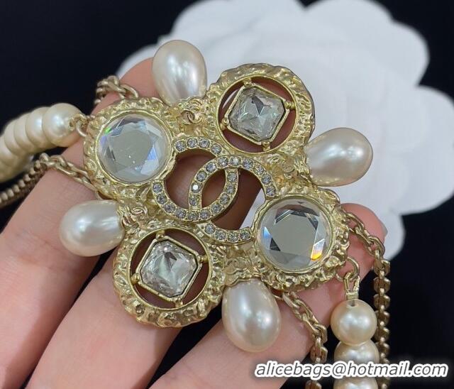 Modern Classic Chanel Chain Belt with Crystals and Pearls CH1108 2023