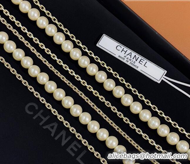 Modern Classic Chanel Chain Belt with Crystals and Pearls CH1108 2023