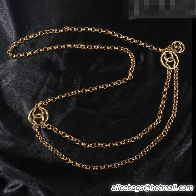 Buy Cheapest Chanel Chain Belt CH111411 Gold 2023