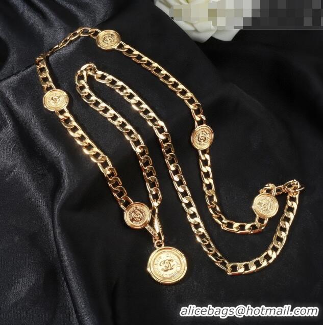 Buy Cheapest Chanel Chain Belt CH111411 Gold 2023