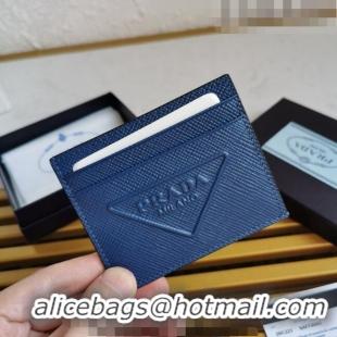 Trendy Design Prada Saffiano Leather Card Holder 2MC223 Blue 2023