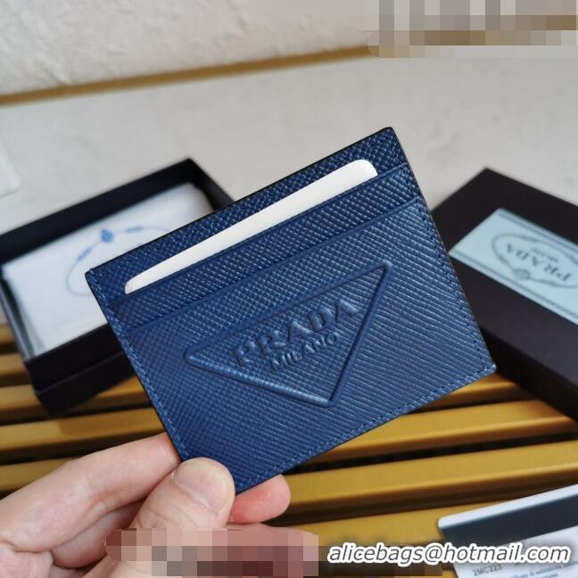 Trendy Design Prada Saffiano Leather Card Holder 2MC223 Blue 2023